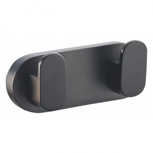 Двойной крючок для ванной WONZON & WOGHAND CARBON, Черный (WW-7725)