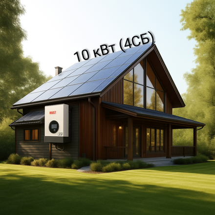 Гибридная солнечная станция на 10 кВт