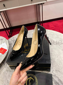 Черные туфли лодочки Louboutin на каблуке