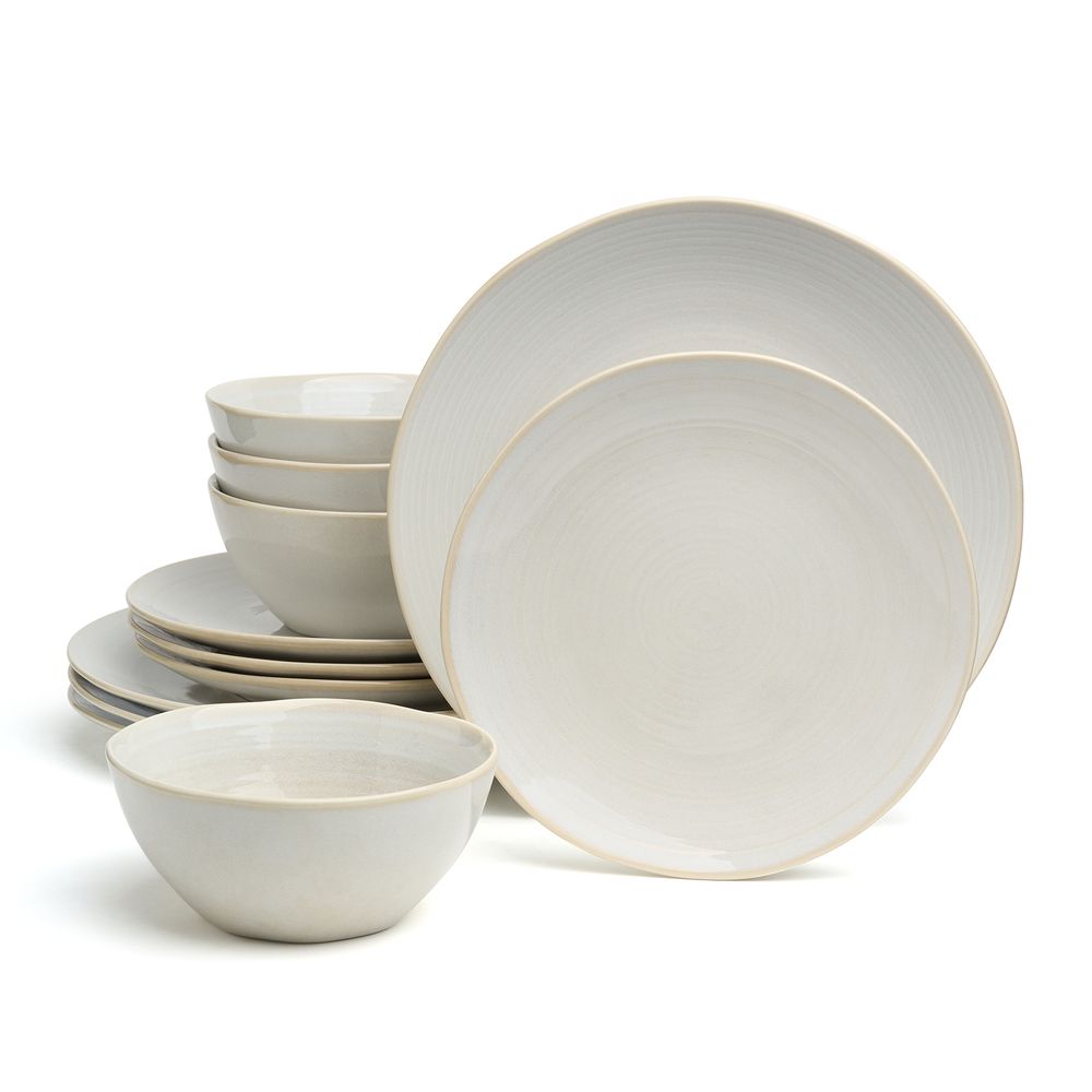 НАБОР ОБЕДЕННЫЙ BRONCO "CONCEPT" НА 4ПЕР. 12 ПР. БЕЖЕВЫЙ