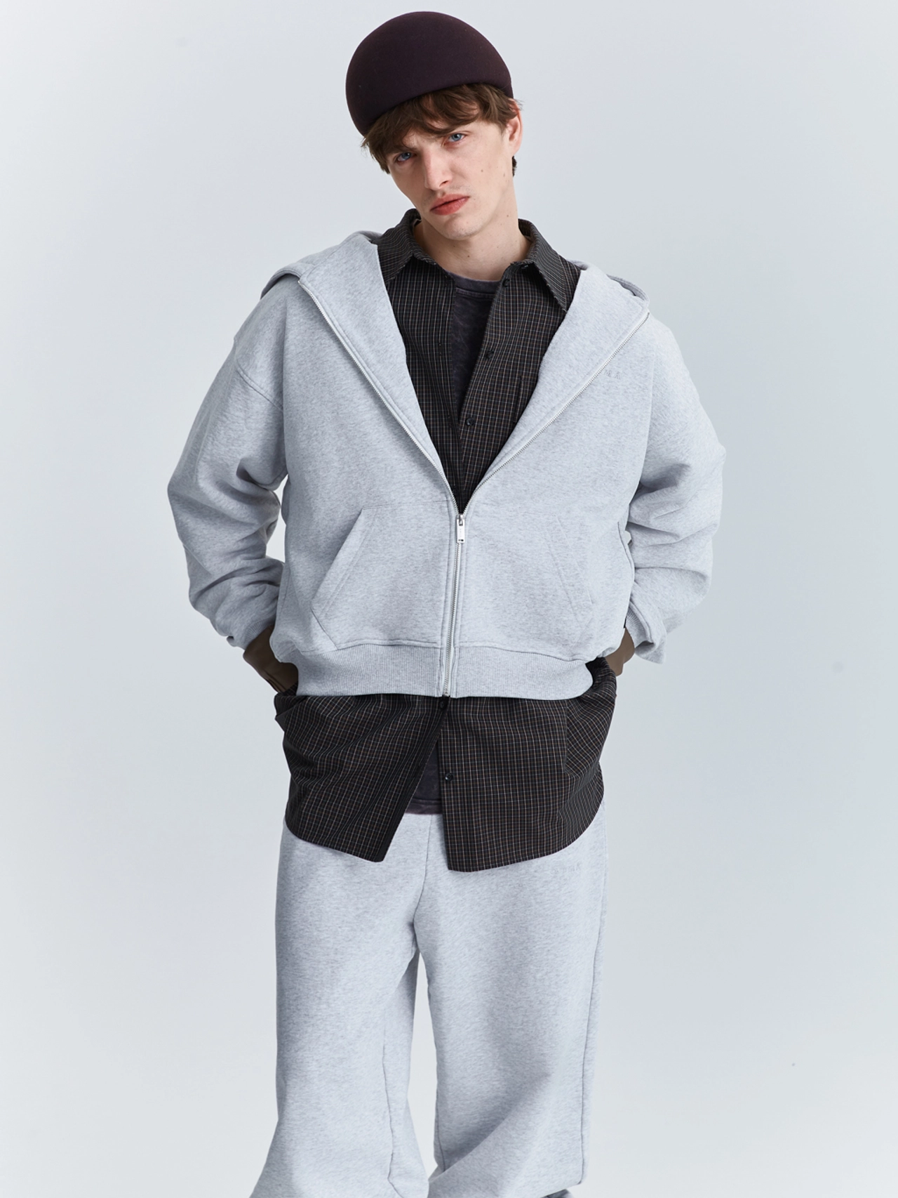 Зип худи из футера