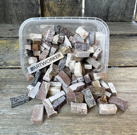 Колотый натуральный камень NS-Mix-Red, 350гр