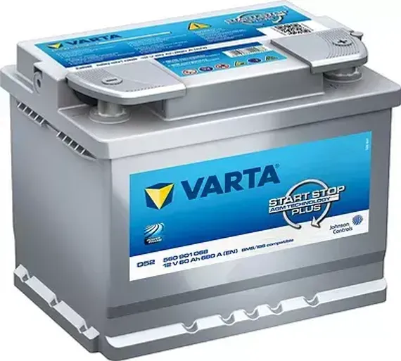 Varta Silver Dynamic AGM 60 А/ч обратная конус стандарт (242x175x190)