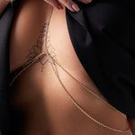 Оригинальная золотистая цепочка на грудь (Размер: S-M) (Цвет: золотистый)