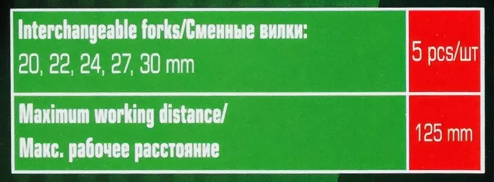 Съемник шаровых опор в комплекте со сменными ''губками''(размер зева: 20, 22, 24, 27, 30мм) 5пр, в кейсе YATAFORCE YF-905T8