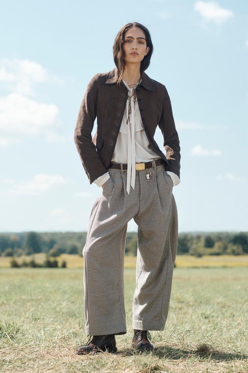 ZARA БЛЕЙЗЕР ИЗ ЗАМШИ, ШОКОЛАДНЫЙ