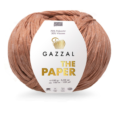 Пряжа GAZZAL The Paper 100 гр. 100 м цвет 3962 30% Вискоза, 70% Полиэстер