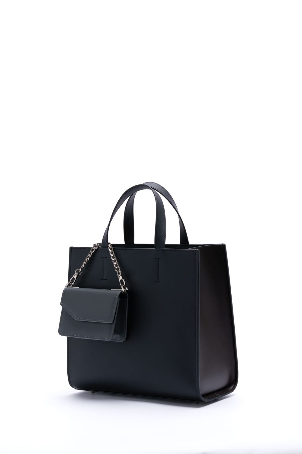 ШОППЕР КВАДРАТНЫЙ ЧЕРНЫЙ|ГРАФИТ|Т.КОРИЧНЕВЫЙ