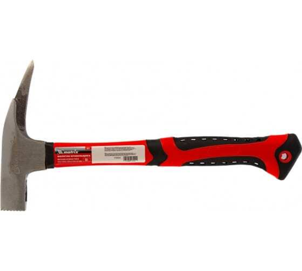 МОЛОТОК КРОВЕЛЬЩИКА MATRIX 600Г ФИБЕРГЛАСОВАЯ ОБРЕЗИНЕННАЯ РУКОЯТКА 10624