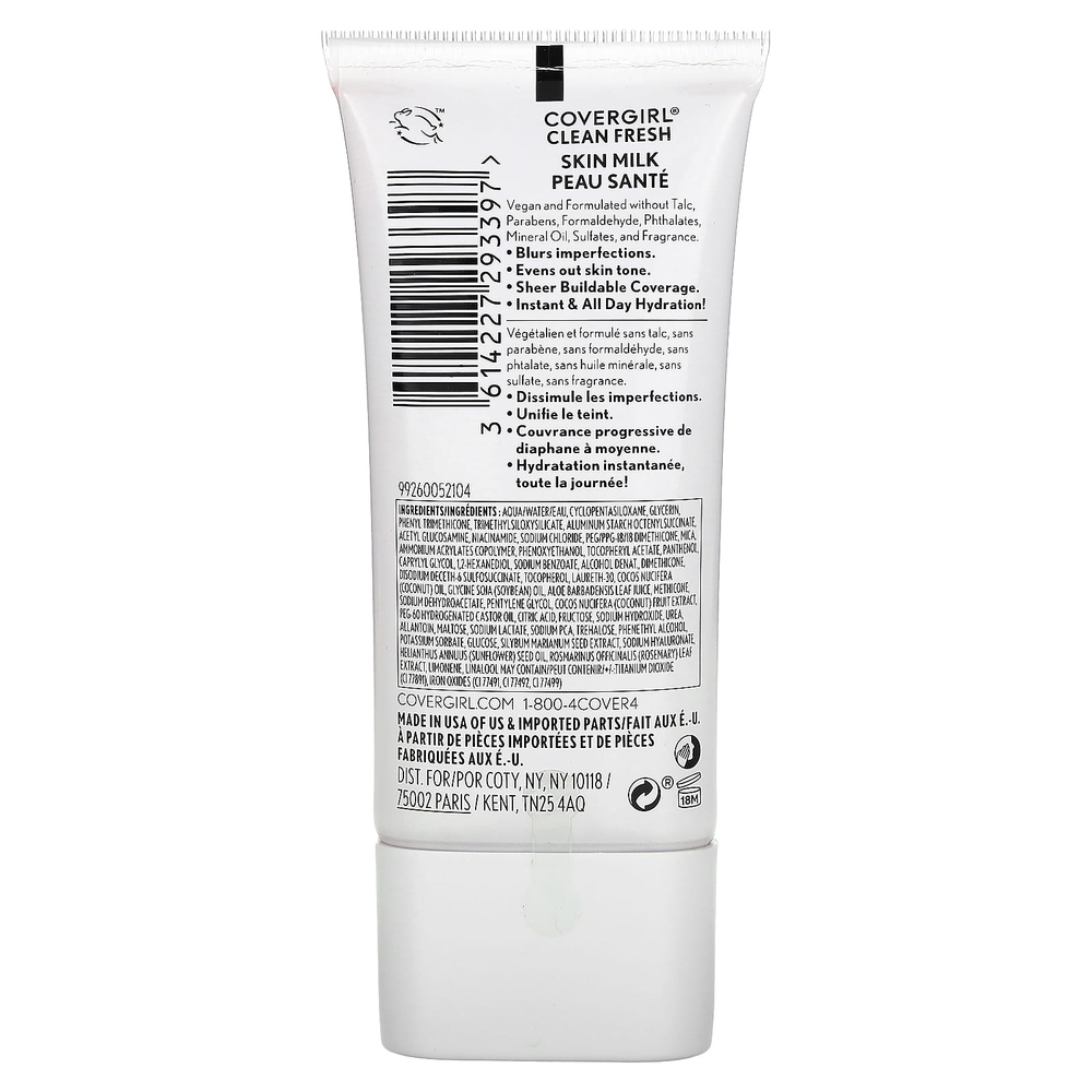 Covergirl, Clean Fresh, Skin Milk, питательный тональный крем, 560 Medium, 30 мл (1 жидк. унция)