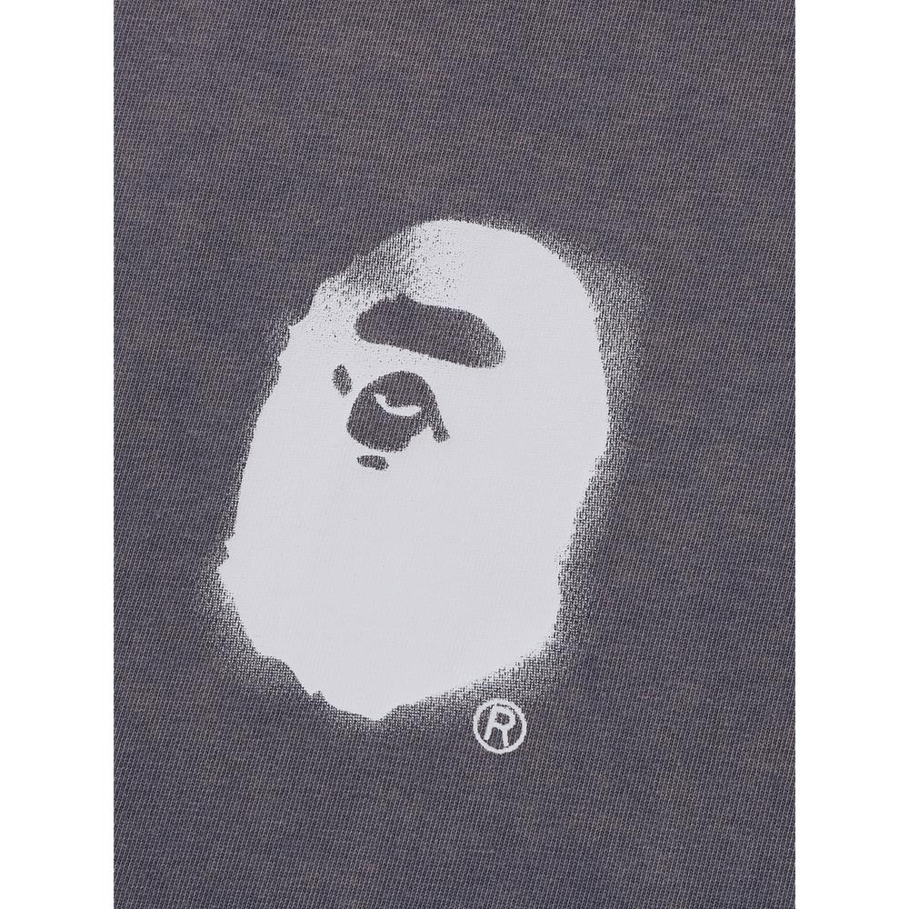 A Bathing Ape Bathing Ape Face Logo Graphic Футболка серый