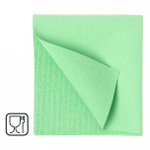 Салфетка для стекла микроволоконная ПУ 35*40 см, 245 гр/м², зеленая HQ Profiline