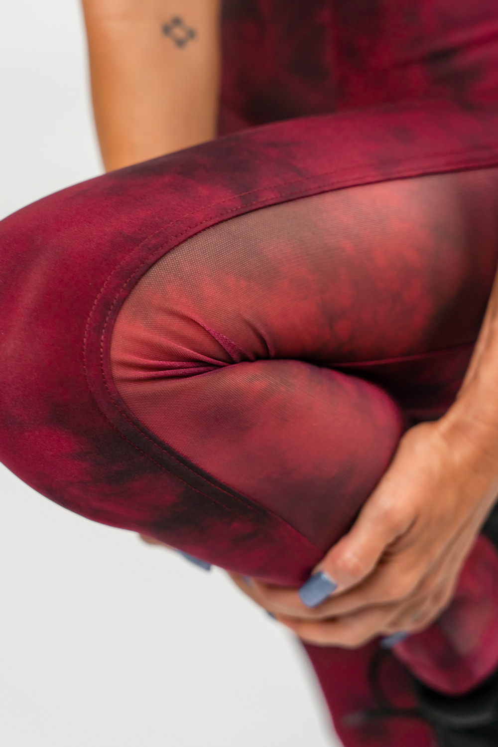 Леггинсы HIGH WAISTED MESH LEGGINGS IMPACT 479 Красные
