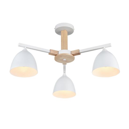 8095/3C MODERNI LN25 268 белый/белый металл, дерево/металл Люстра потолочная Е27 3*60W 220V COLANGE