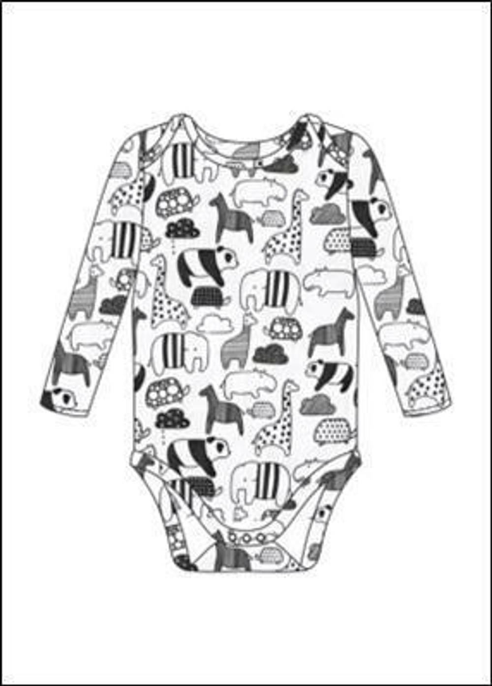 Боди д/новорожд. Б-26/3 р.68 "Лодочка-3" белый (Ивашка)