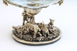 Набор из 2-х бокалов для коньяка "Охота на кабана" (подарочный футляр)