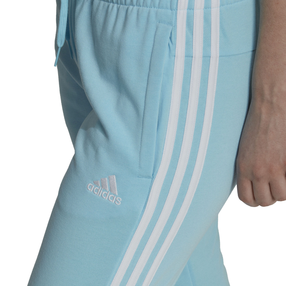 Женские теннисные брюки adidas 3 Stripes French Terry Core Training Pants Women - Blue