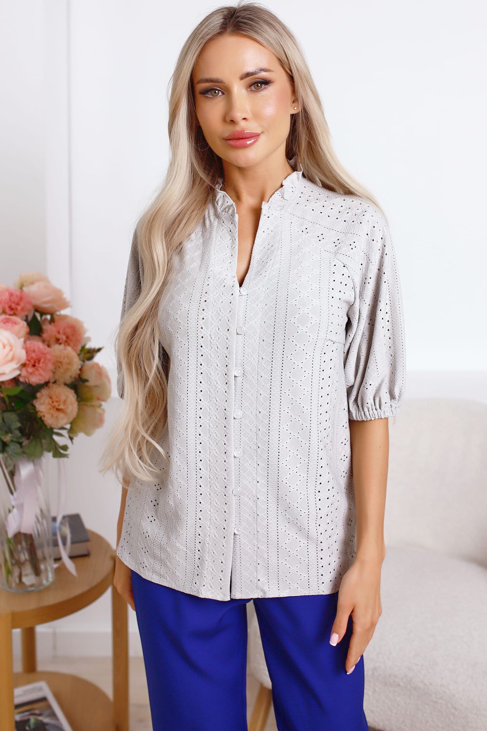 Блуза Люция (серая) Б15327-45М LT Collection