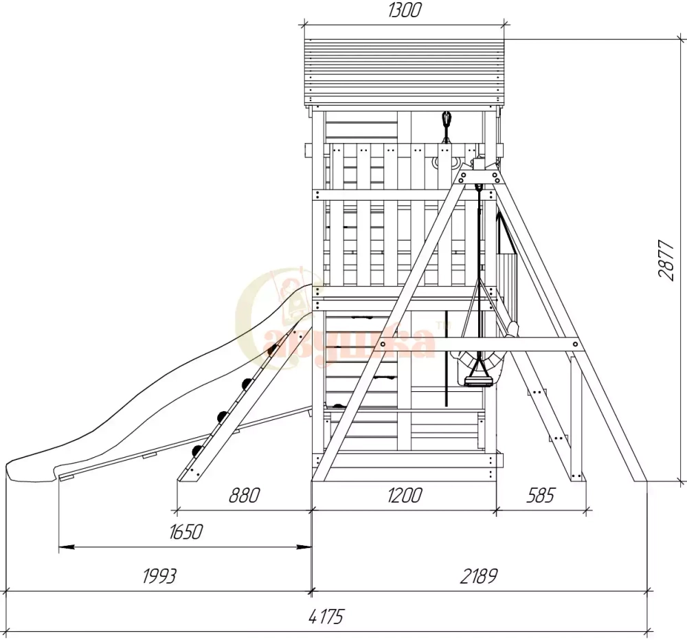 Детская площадка Савушка Мастер 3 Семейная