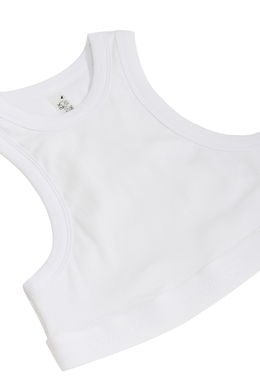 Майка укороченная с резинкой AVRORA Белый