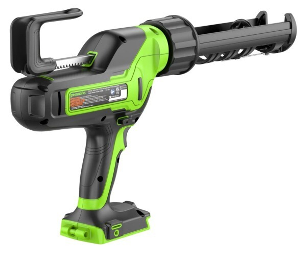 Пистолет для герметика аккумуляторный GREENWORKS G24CAU 24V, макс 310 мл, АКБ 2Ач и ЗУ 3501707UA