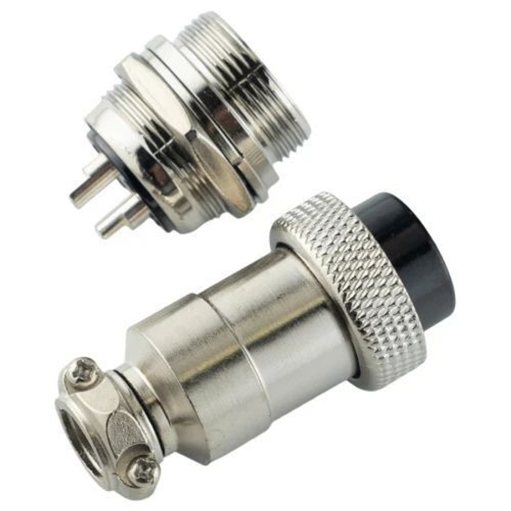 Авиационный разъем GX20 4Pin (штекер+гнездо)