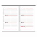 Еженедельник недатированный А5 145х215 мм, BRAUBERG "Party", под кожу, 64 л., розовый, 114471