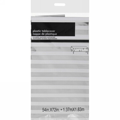 Скатерть фольгированная «Фантазия» 137*183см цвет серебро, пвх