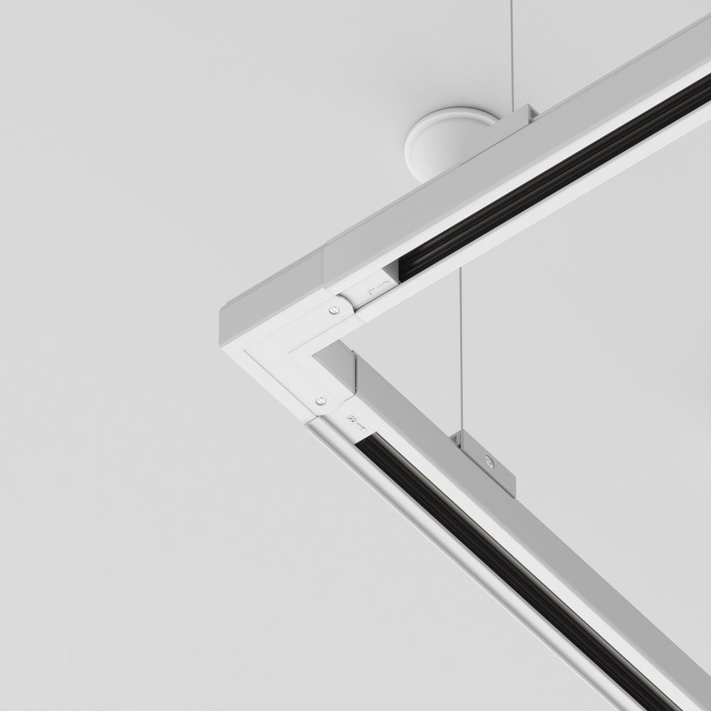 Соединитель угловой левый для трёхфазного шинопровода Maytoni TRA005CL-31W-L