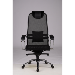 Эргономичное офисное кресло "SAMURAI S1" (черная сетка), Метта, г.Уфа