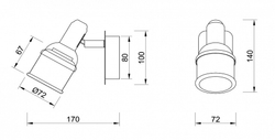 Спот Freya FR7003WL-01BZ