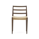 Analy Стул из массива дуба с отделкой орех и сиденьем из 100% веревки