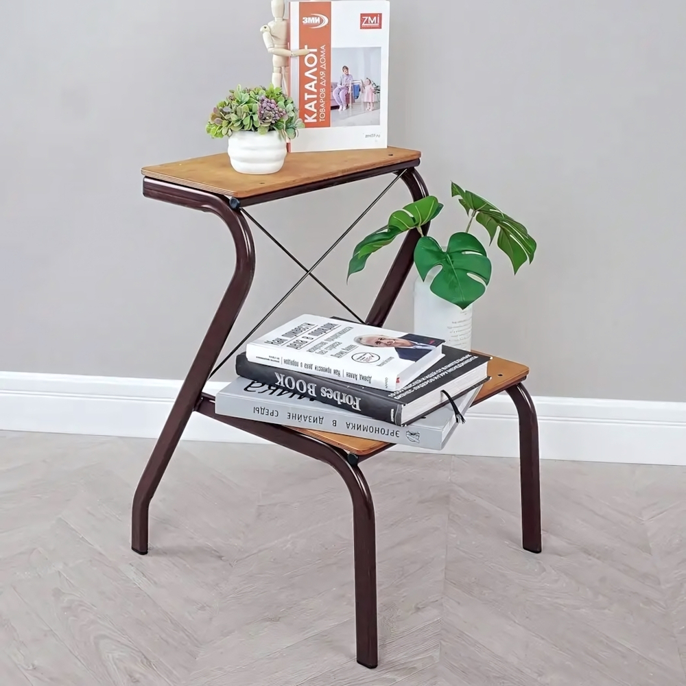 Табурет-стремянка "Конёк" коричневый