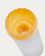 Kelse Ваза из прозрачного и оранжевого стекла 30,5 см