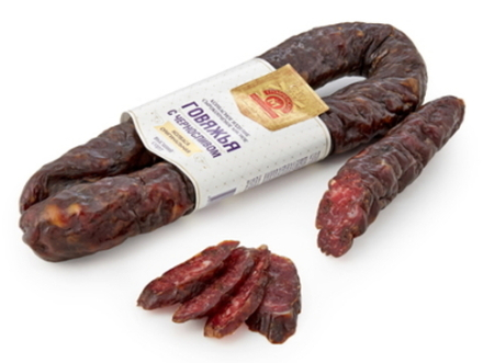 Колбаса сырокопченая "Говяжья с черносливом" Гродно