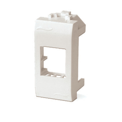 Адаптер для информационных разъемов Keystone, белый, 1мод.