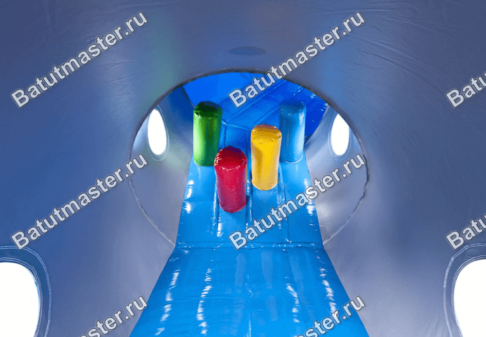 Коммерческий надувной батут "Тоннель акула"