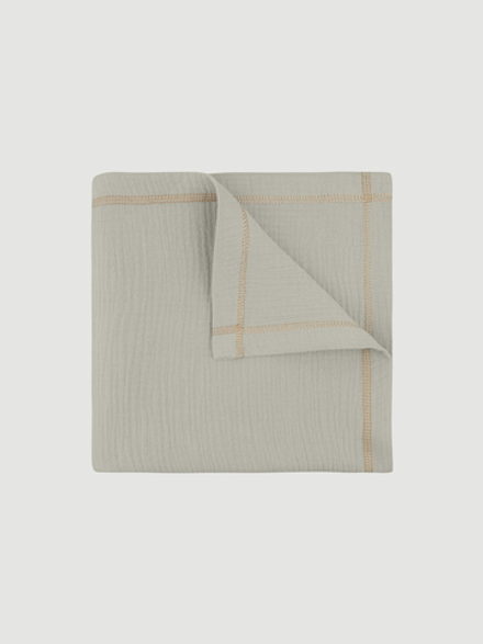 Плед-пелёнка Mjölk Olive из муслинового хлопка