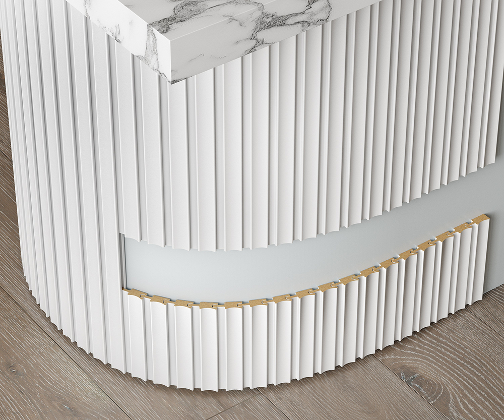 Cosca Decor. Рейка RX008, 50х18x2800мм, Экополимер