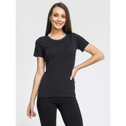 Женская футболка черная OROBLU Perfect Line VOBT01675