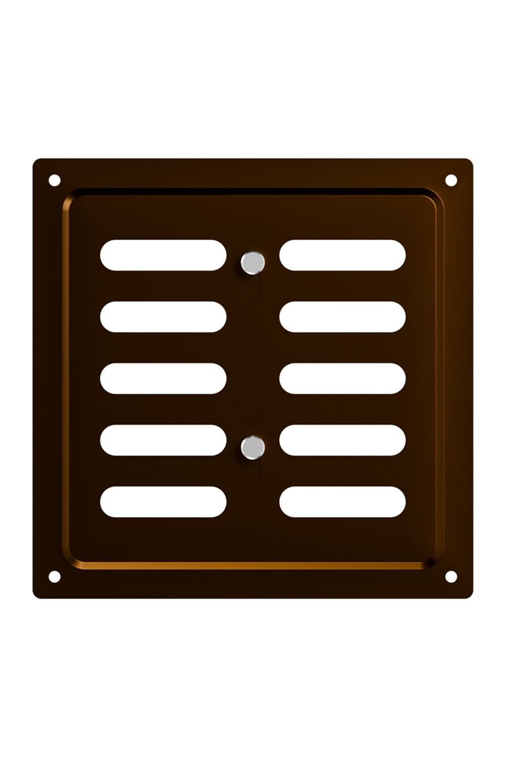 Решетка вентиляционная MER регулируемая 150x154 окраш.сталь Metallic brown ERA