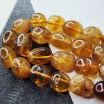 Цитрин природный, галтовка р-р 12-15мм, штучно