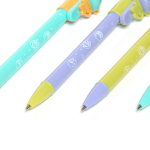 Ручка шариковая Alingar "Вaby-pen Обезьянка", 0,7 мм, синяя, автоматическая, фигурный клип, круглый, цветной, пластиковый корпус, карт.уп