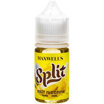 Жидкость MAXWELLS Salt 1.2% 30 ml Split - Тёплый Бананово-кокосовый Мусс