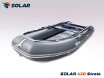 Лодка надувная моторная solar-420 strela jet tunnel
