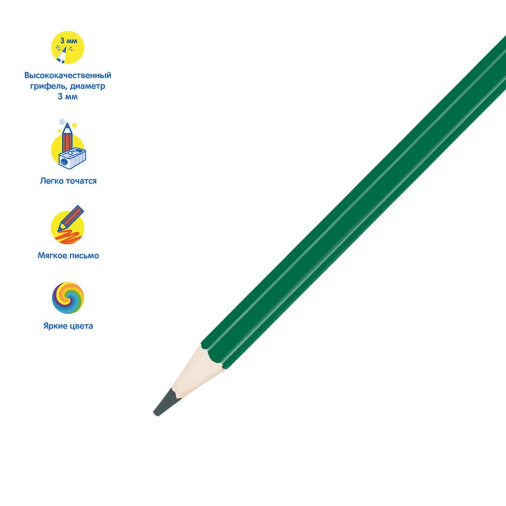 Карандаши цветные 24цв. Мульти-Пульти Енот в Индии