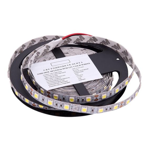 Светодиодная лента SWG 14,4W/m 60LED/m 5050SMD холодный белый 5M 001779
