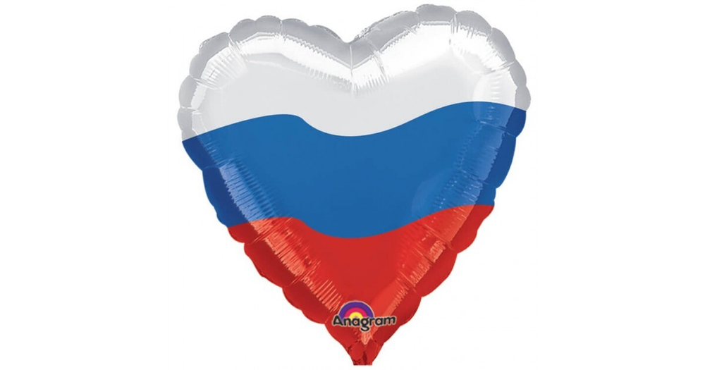 А 18" Триколор Сердце S40