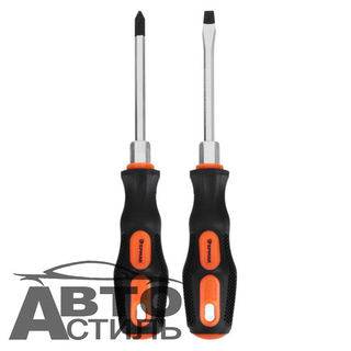 Набор отверток   2пр (1крест+1плоская) ПОД КЛЮЧ блистер ЕРМАК 651222