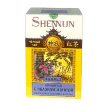 Чай черный Shennun с яблоком и мятой 100 г